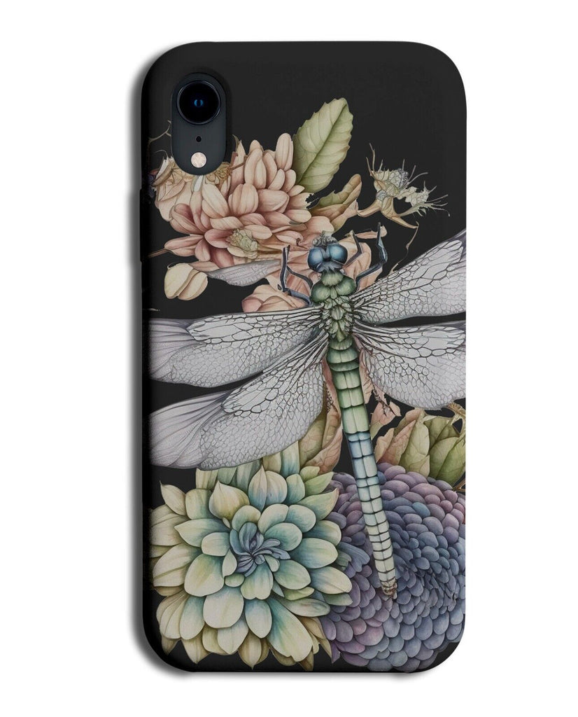 Dark Dragonflys Phone Case Cover Dragonfly Wings Floral Water Dragon Fly AM10