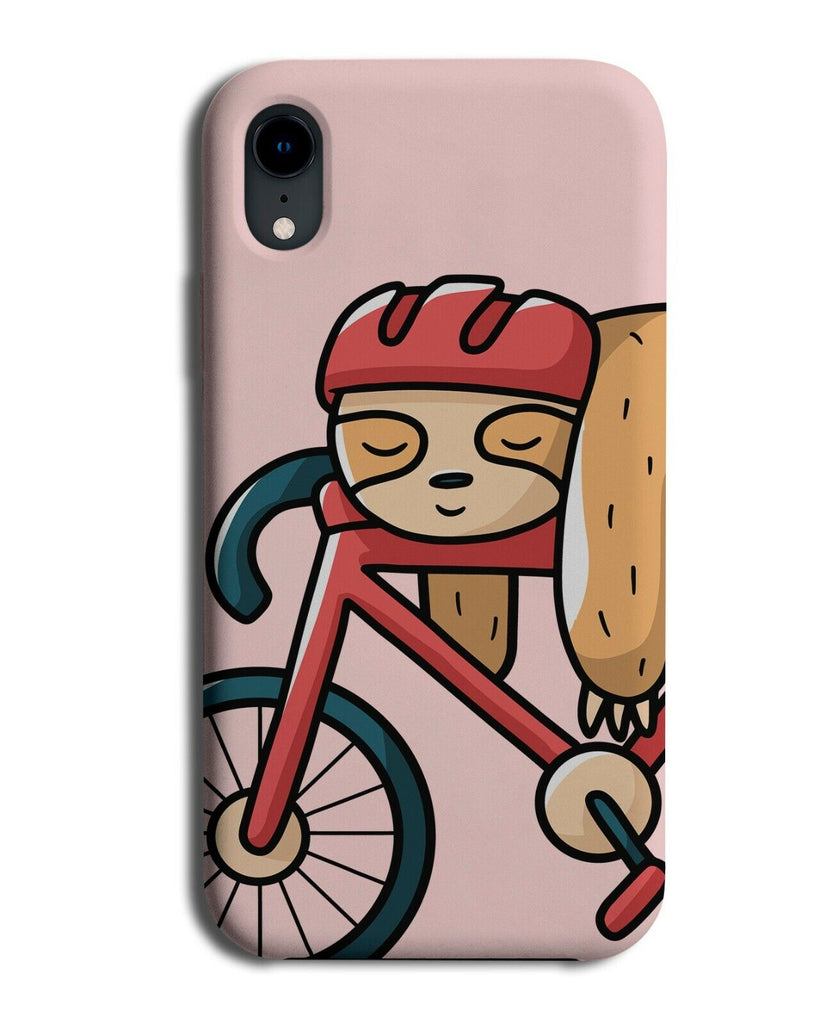 Lazy Sloth Riding Bicycle Phone Case Cover Bike Rider Sloths Funny Tired K273