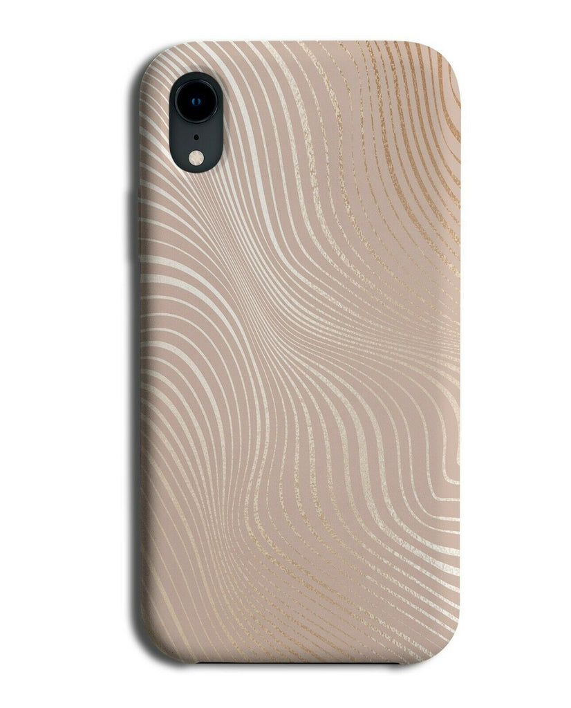 Rose Gold Waves Phone Case Cover Wavvy Wavy Lines Design Pattern G096