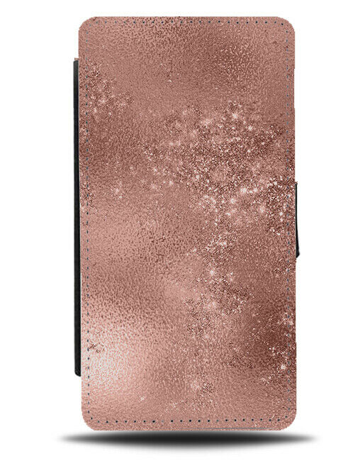 Hypnotic Rose Gold Design Flip Wallet Case Patterned Print Sandy Drops G607