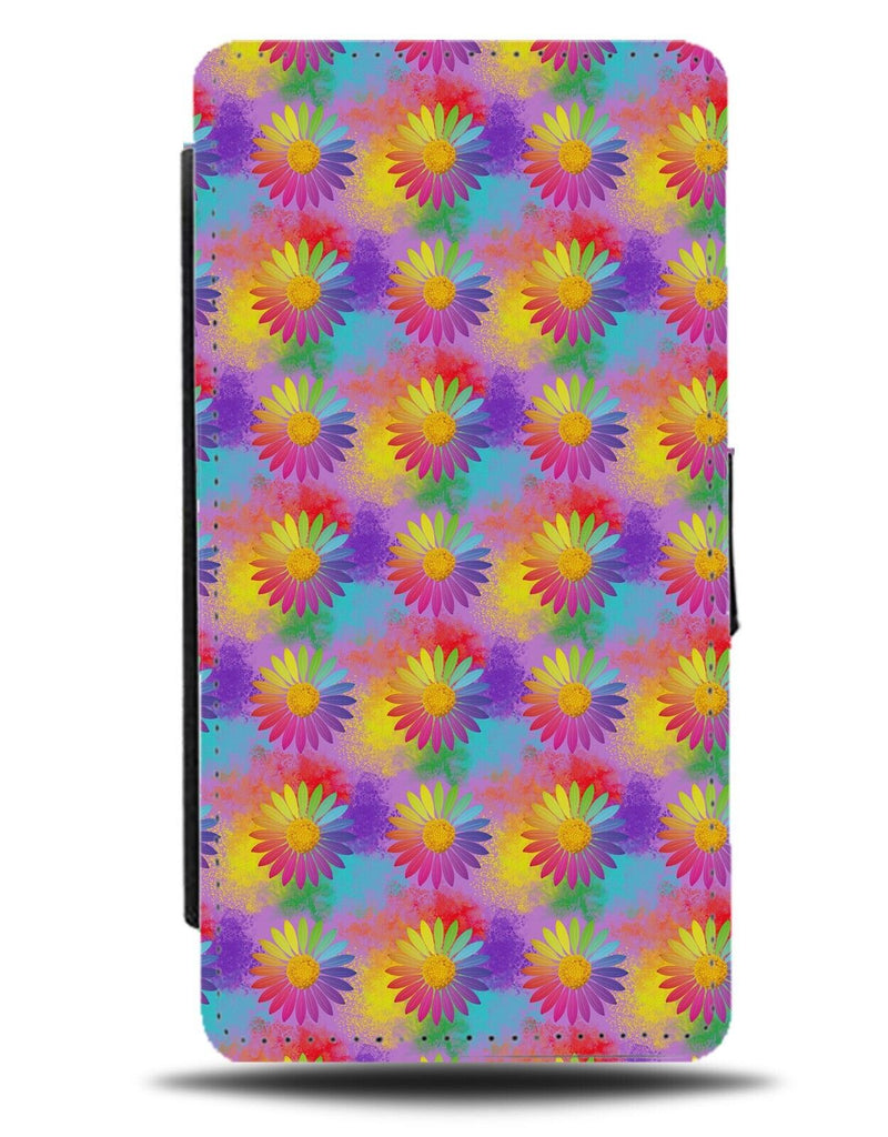 Pride Floral Flip Wallet Case LGBT Flowers Rainbow Daisy Daisies Colourful BE89