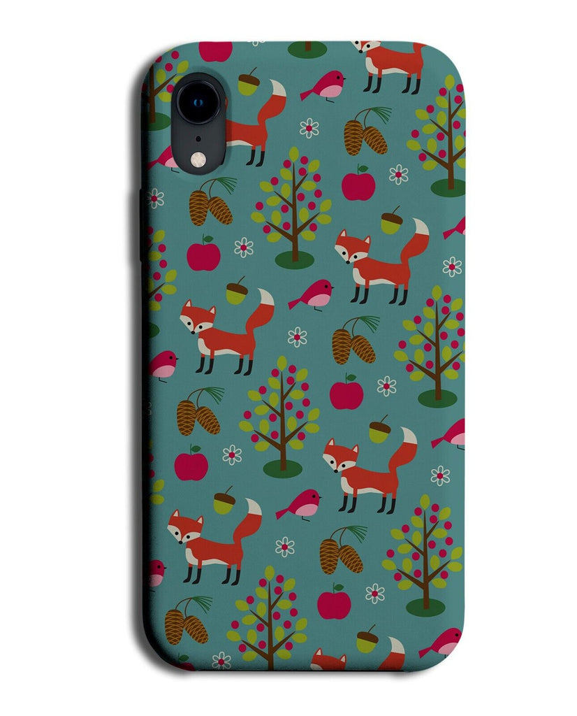 Foxes Animals Phone Case Cover Fox Red Cartoon Woods Nature Children's Q919D