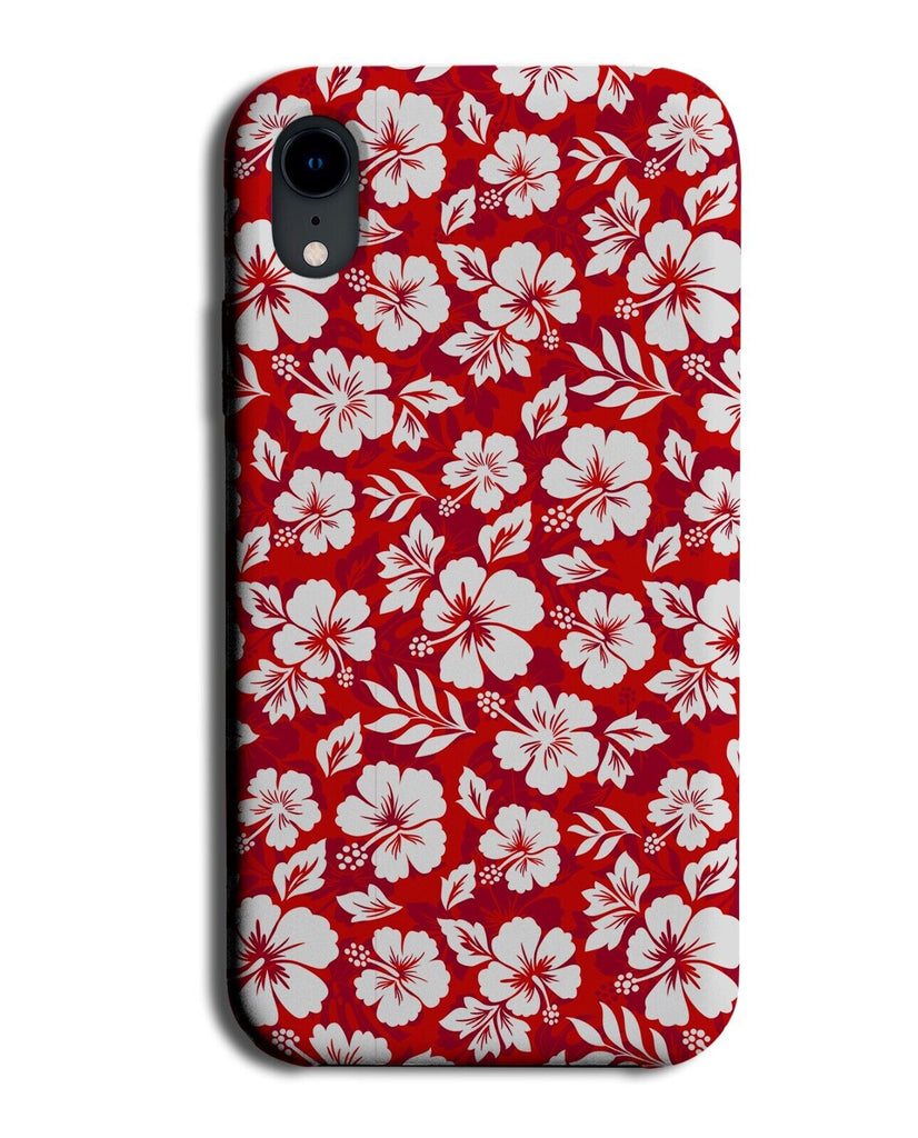 Red and White Hawaiian Pattern Phone Case Cover Floral Flowers Hawaii Lei CL48