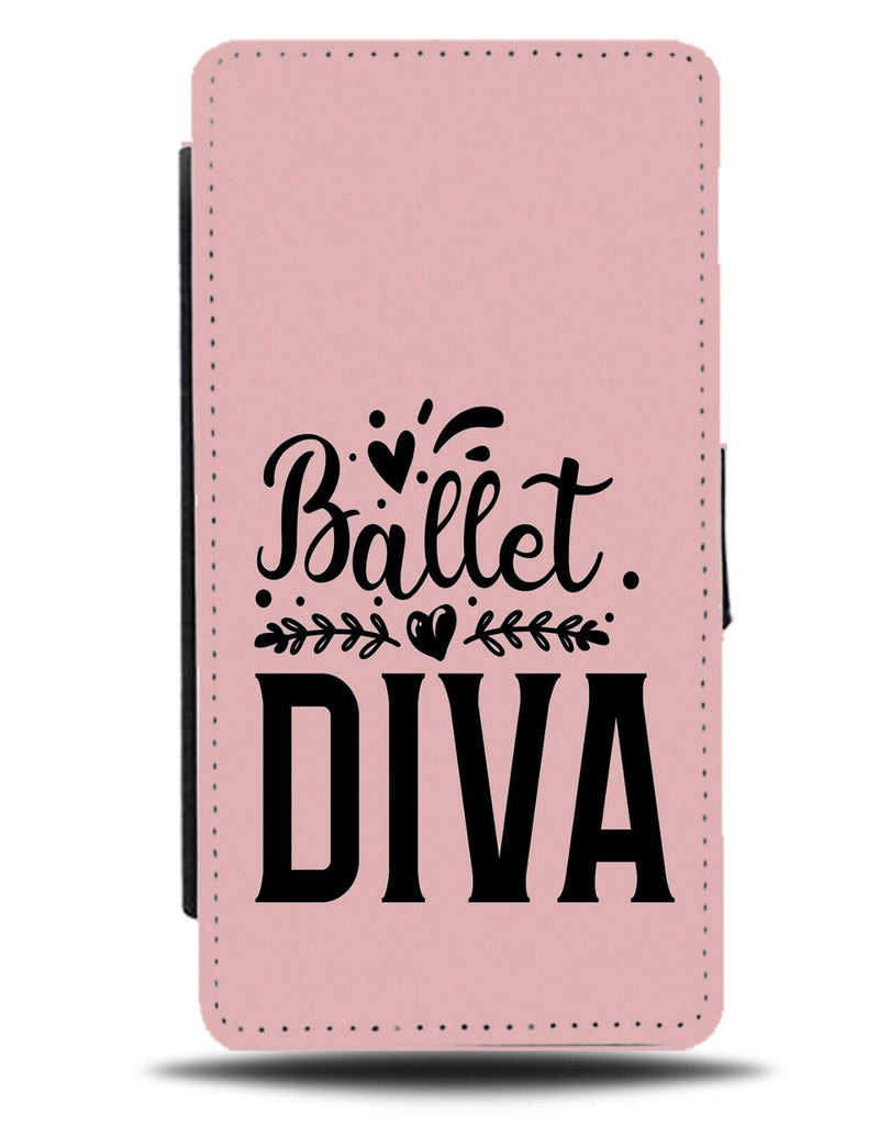 Pink Ballet Diva Flip Wallet Case Ballets Dancer Gift Girls Girl Performer CY94