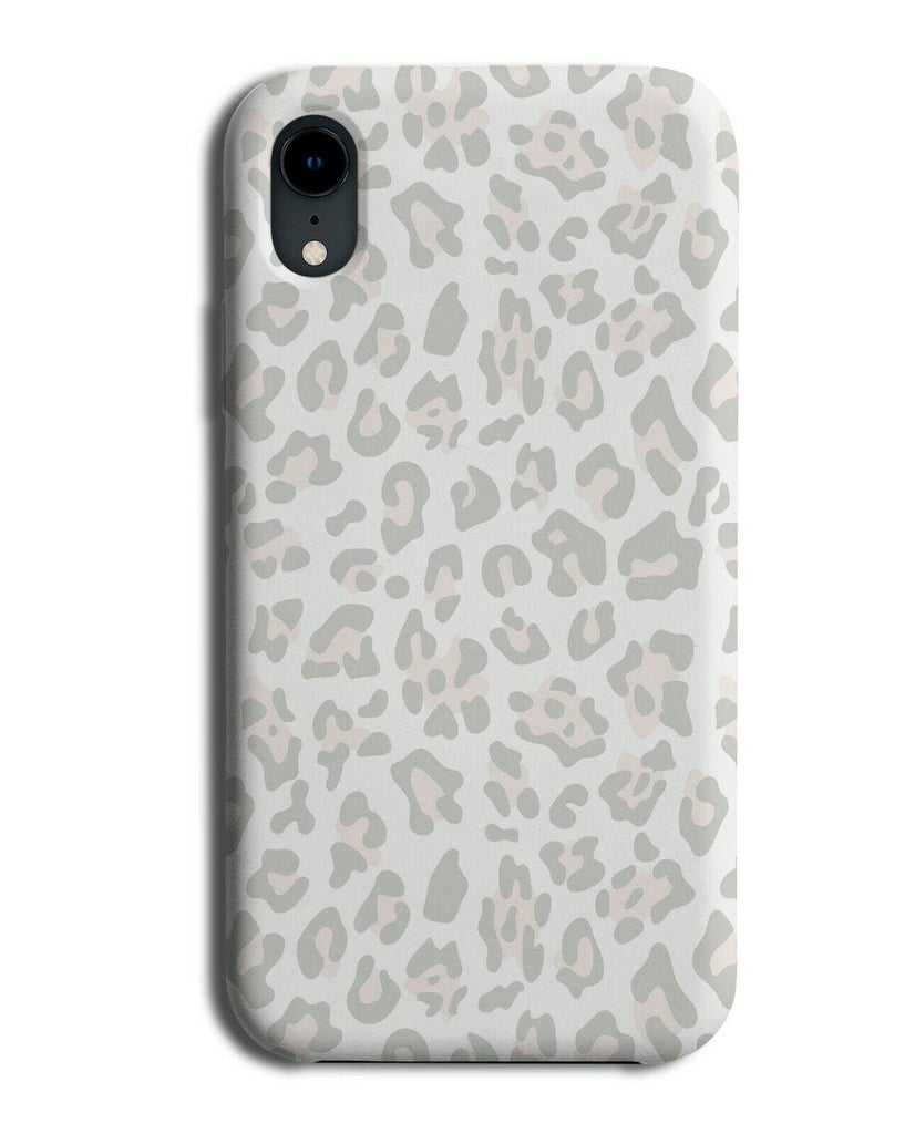 Grey and Pink Leopard Print Phone Case Cover Coloured Animal Safari Pattern F110