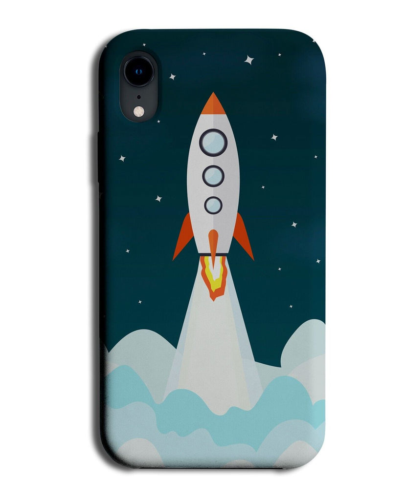 Children's Cartoon Rocket Taking Off Phone Case Cover Space Travel Kids CQ19