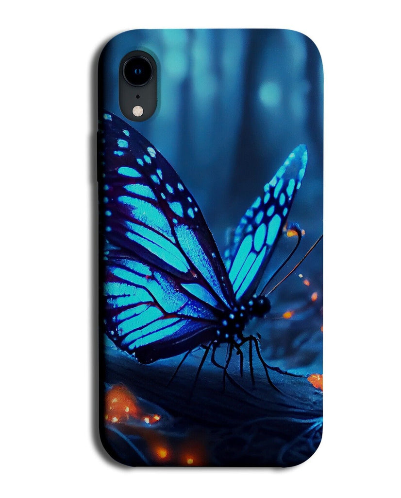 Magic Blue Winged Butterfly Phone Case Cover Wing Butterflies Moth Moths AN03