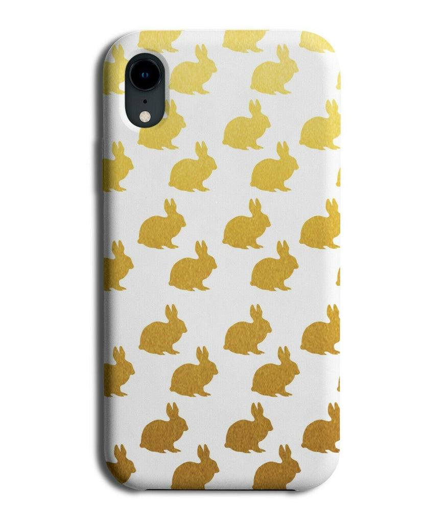 Gold and White Bunny Rabbit Phone Case Cover Rabbits Bunnies C139