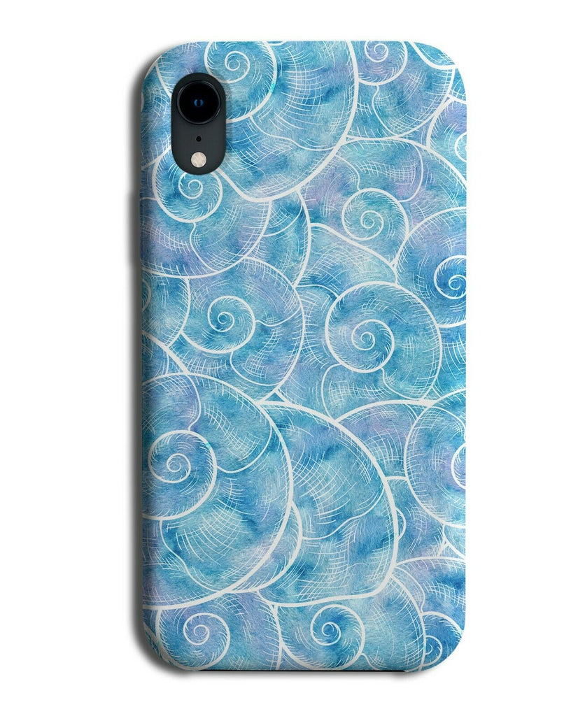 Blue Underwater Seashell Lining Phone Case Cover Lines Shades Seashells F813
