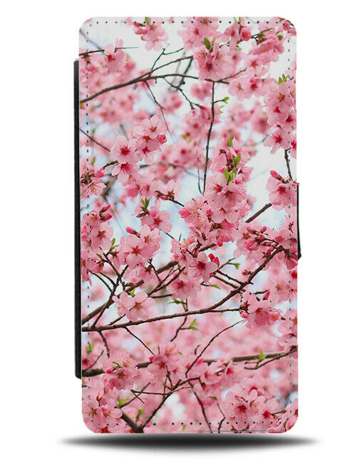 Pink Cherry Blossoms Flip Wallet Phone Case Flowers Photograph Picture A448