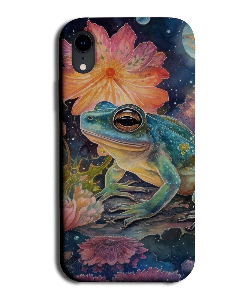 Dark Frog Watercolour Phone Case Cover Watercolours Frogs Painting Floral BE42