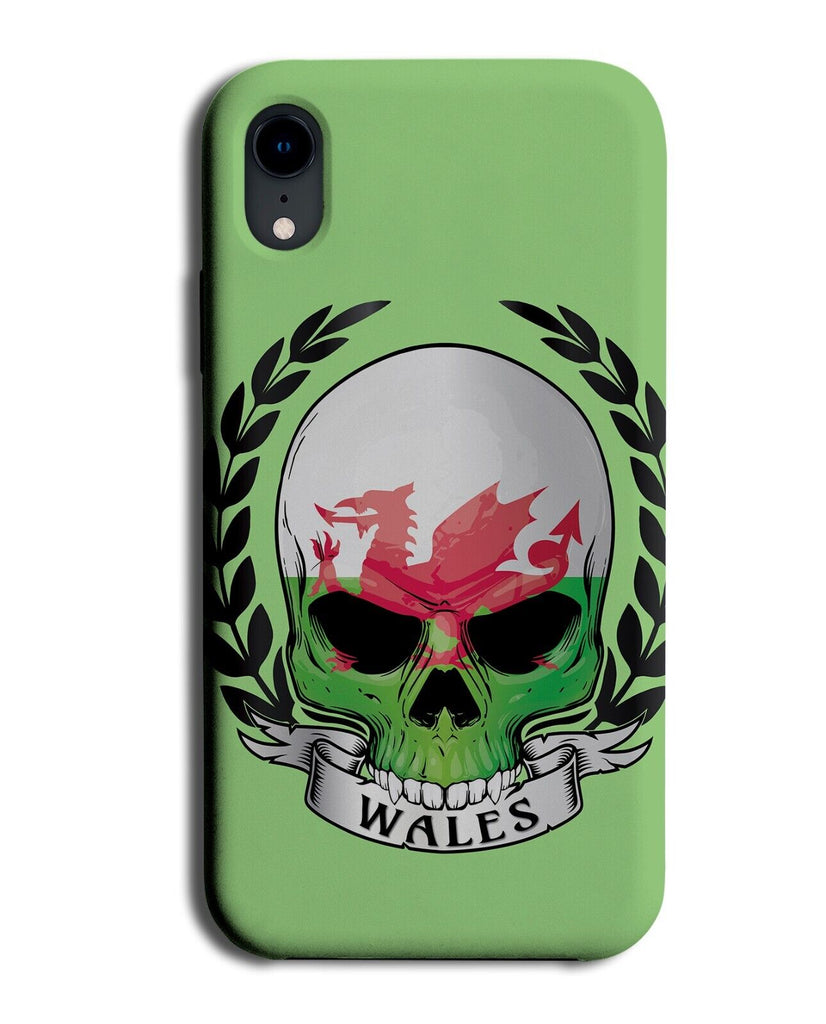 Welsh Skull Phone Case Cover Wales Skelton Head Flag St Davids Halloween DG55
