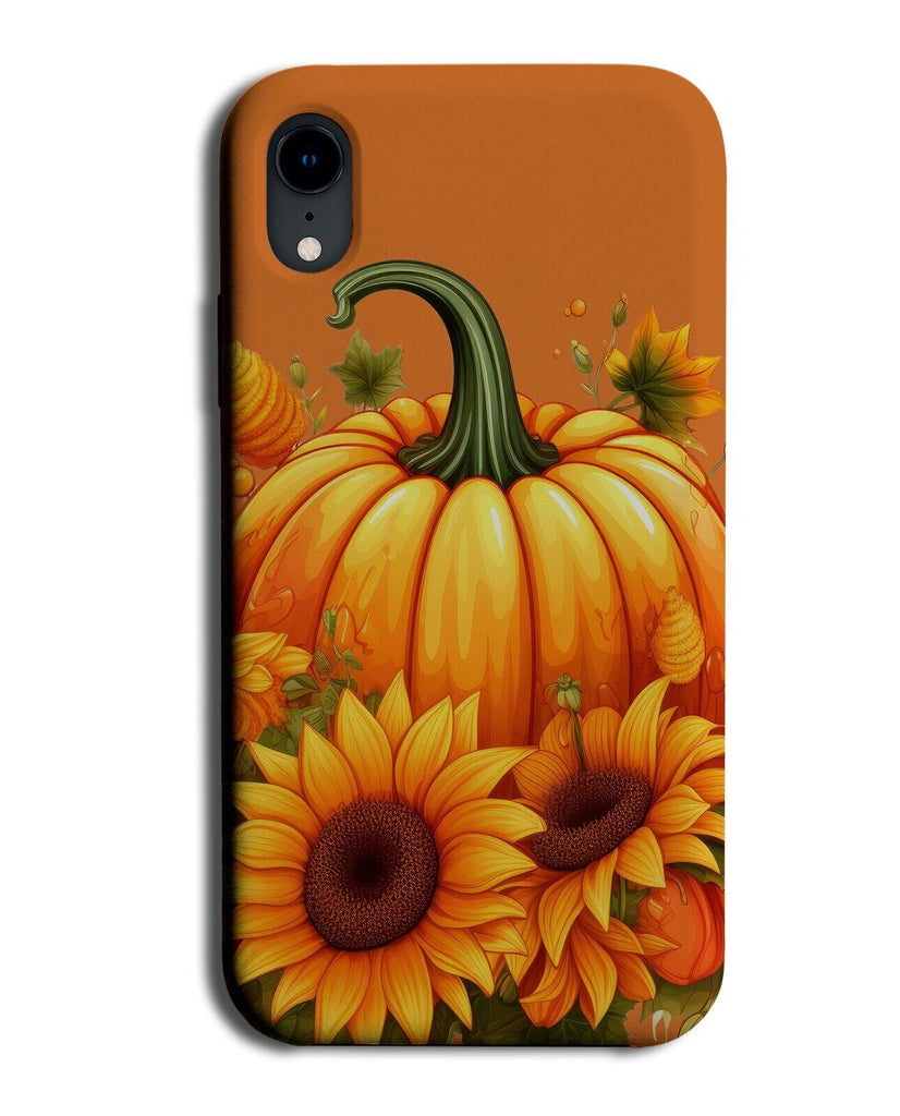 Sunflowers and Pumpkin Phone Case Cover Pumpkins Autumn Halloween Fall CK52