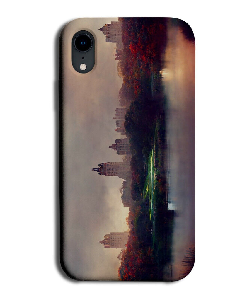 Foggy Central Park Phone Case Cover New York Scene American USA Buildings Q574