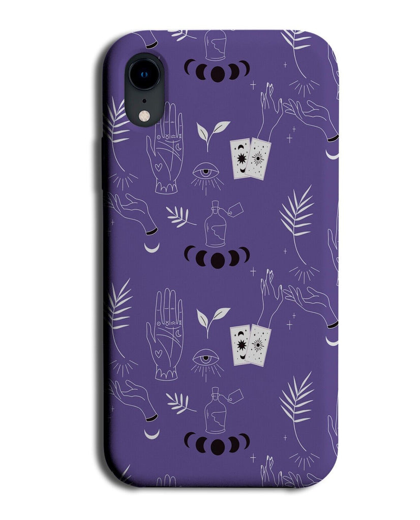 Witch Esoteric Pattern Phone Case Cover Purple Witch's Witches Physic Palm CW26