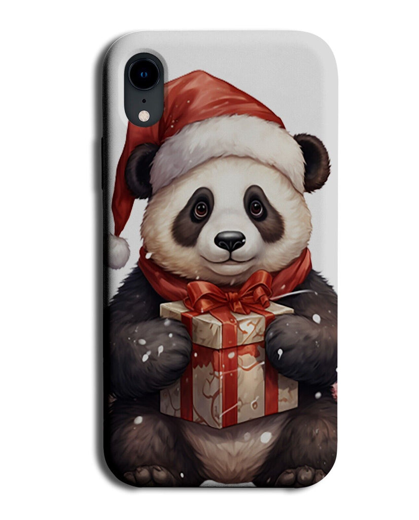 Christmas Panda Bear Phone Case Cover Cute Giant Pandas Christmases Hat Red DE09