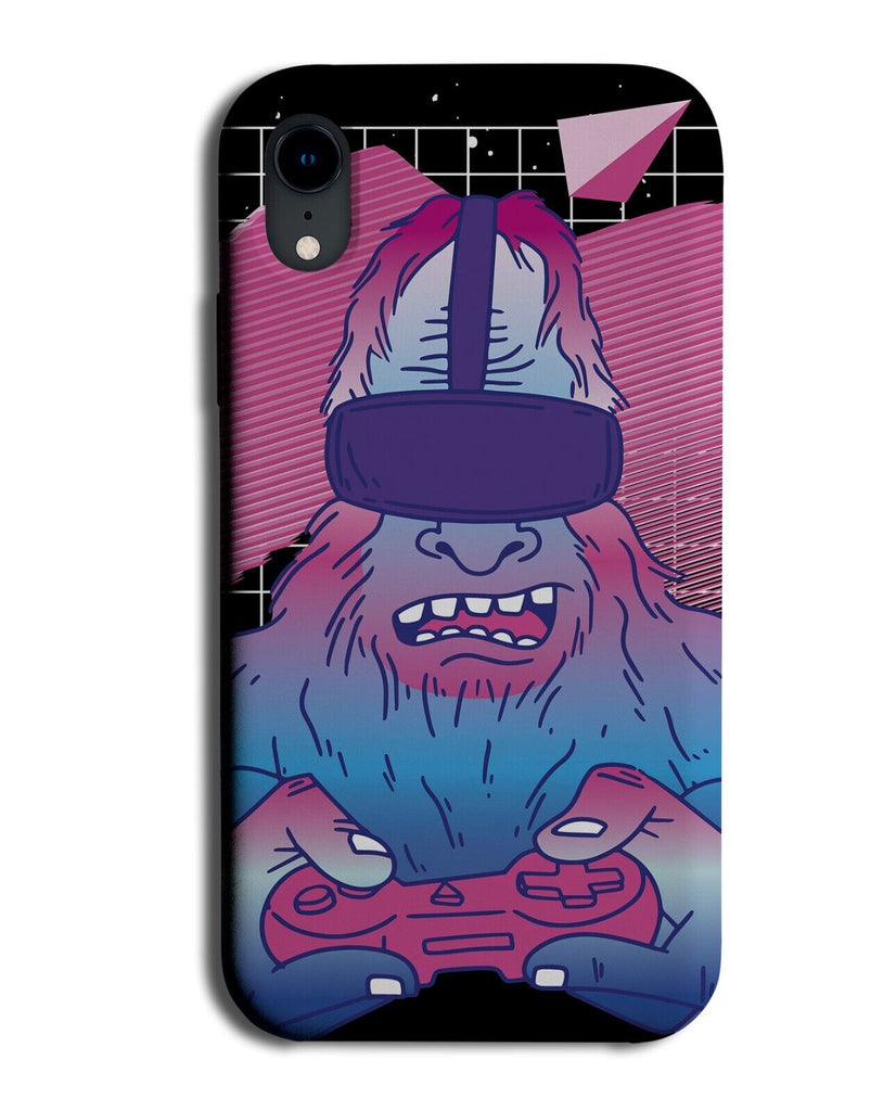 Big Foot Playing VR Headset Phone Case Cover Gaming Gamer Virtual Reality P508