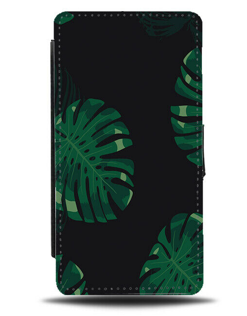 Animated Palm Tree Leaves In The Jungle Flip Wallet Case Cartoon H464
