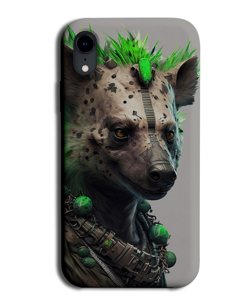 Hyena Cyberpunk Phone Case Cover Cyber Punk Hyenas Dog Dogs Animal Green BK04