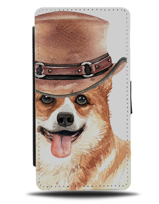 Corgi Flip Wallet Phone Case Dog Dogs Fancy Dress Funny Gift Present Corgis K516