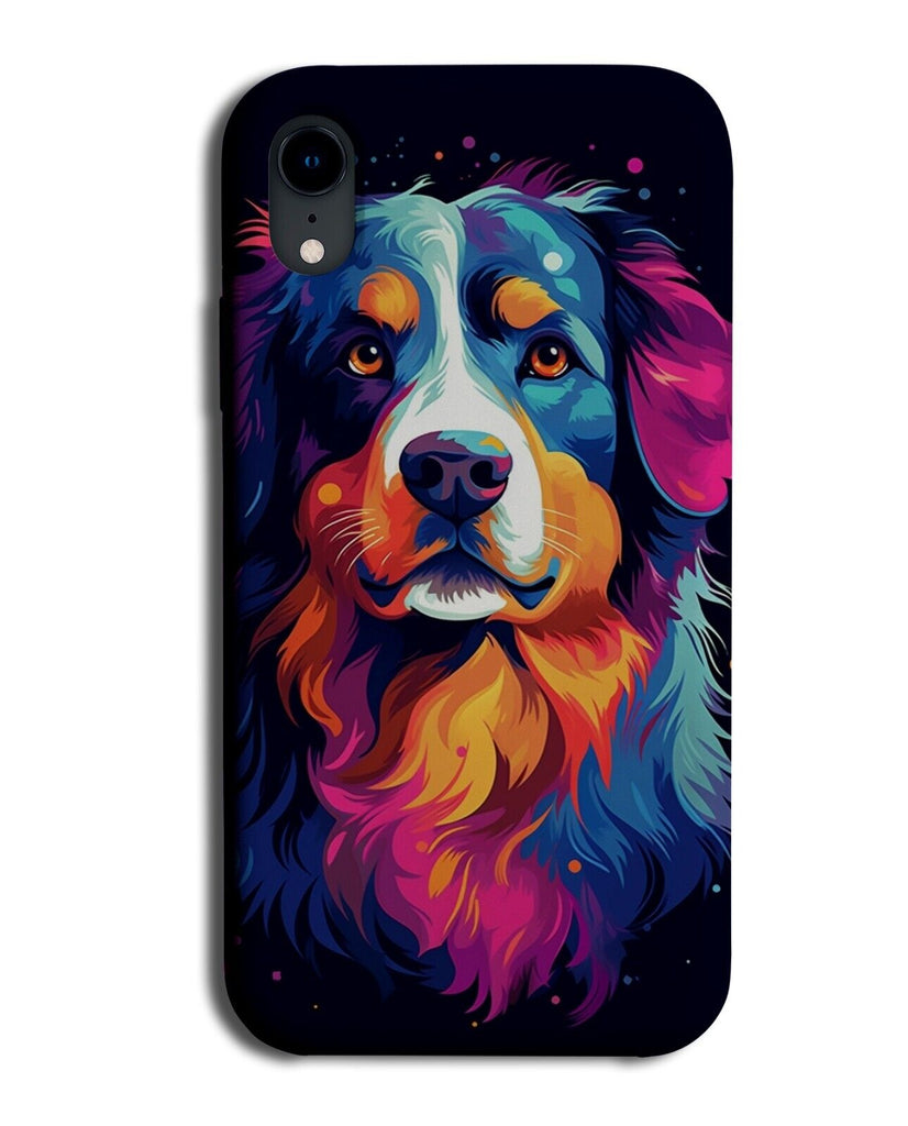 Bernese Mountain Dog Colourful Design Phone Case Cover Bernese's Dog Breed DC95