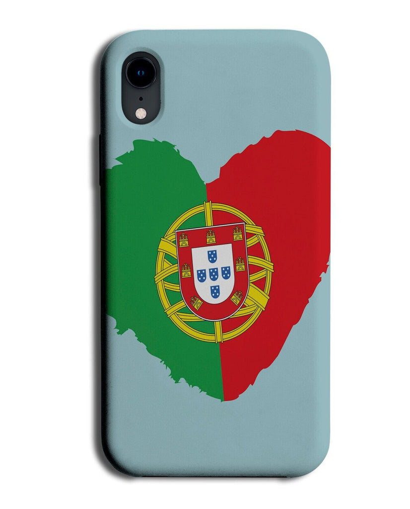 Portugal Flag Love Heart Phone Case Cover Portuguese Symbol Sign Green Red BS725