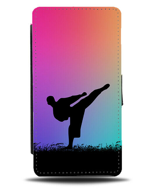 Karate Flip Cover Wallet Phone Case Jujutsi Kickboxing Multicoloured Boxing i638