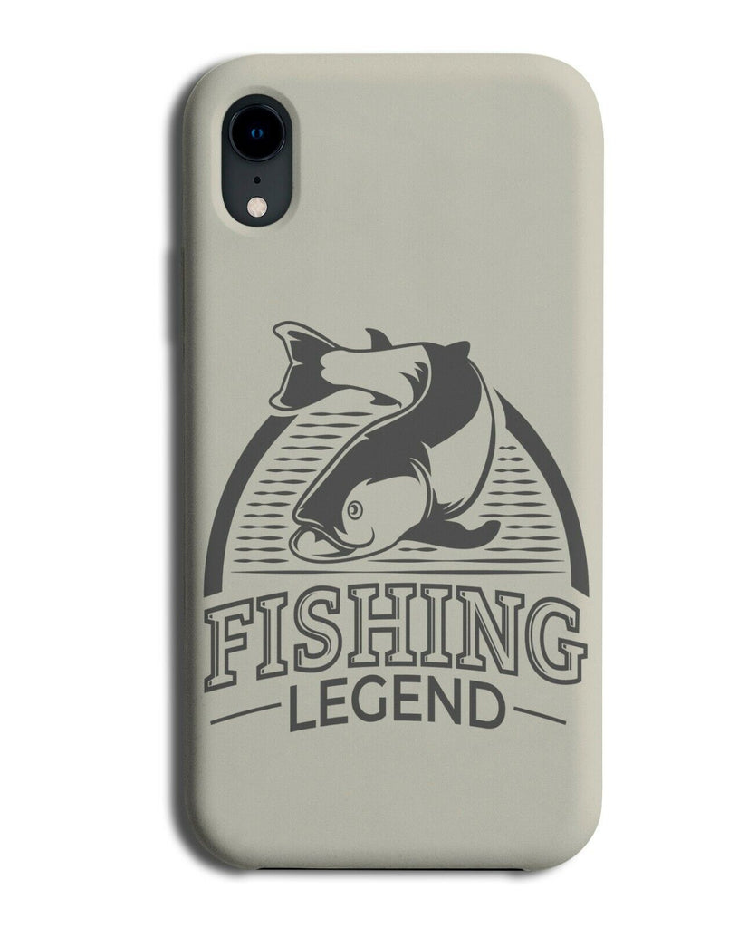 Fishing Legend Badge Phone Case Cover Fisherman Fish Carp Mens Boys J354