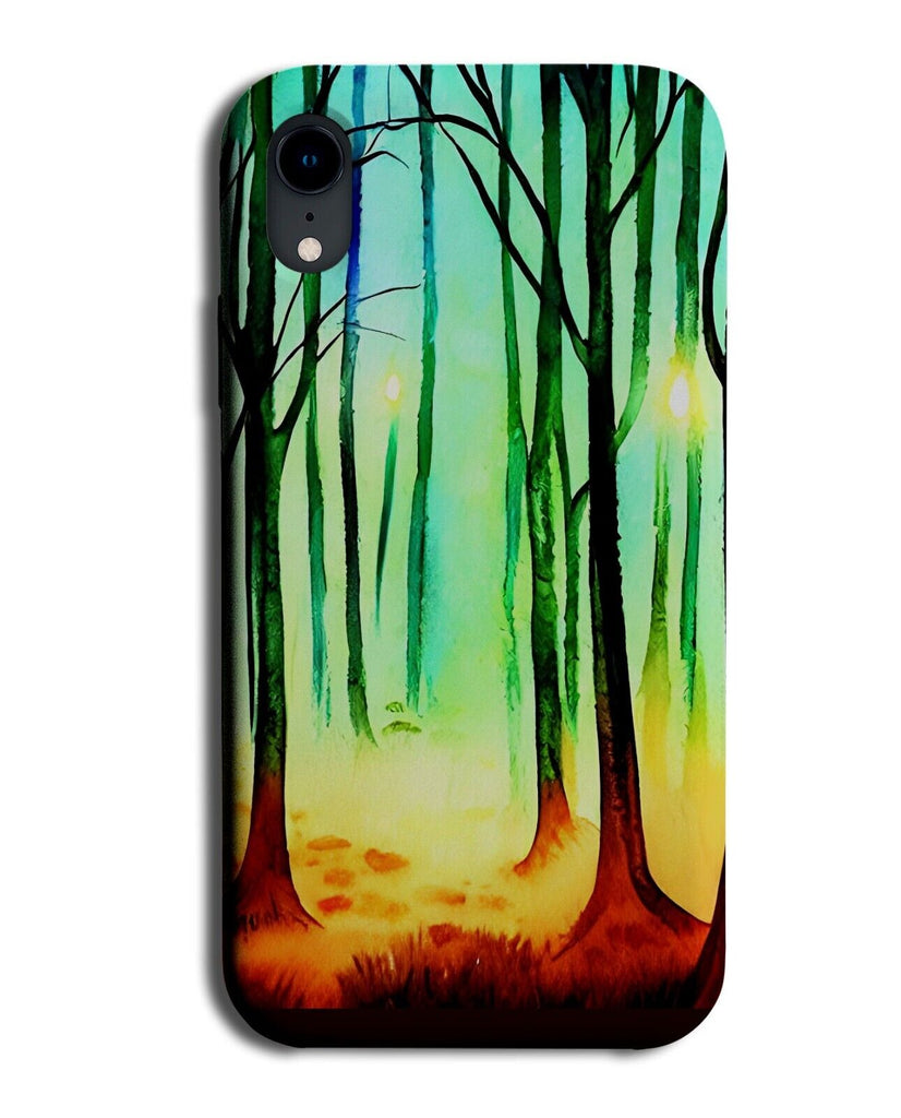 Colourful Watercolour Fairy Woods Phone Case Cover Fairies Painting Art Q675B