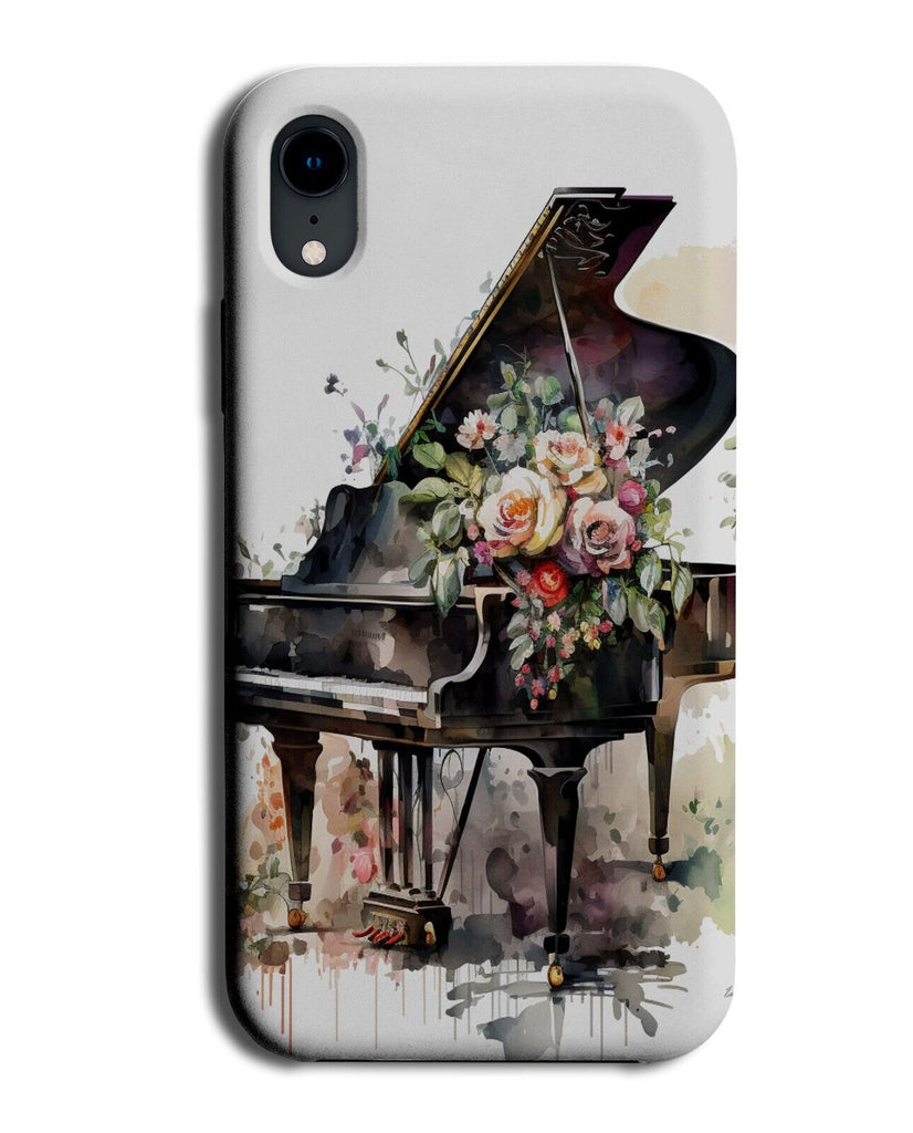 Floral Grand Piano Phone Case Cover Pianos Flowers Vintage Organ Player Art BL06