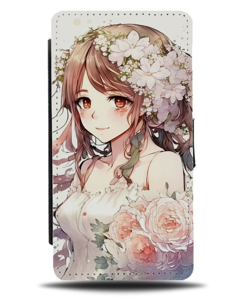 Anime Bride Flip Wallet Case Bridal Wedding Dress Comic Veil Japanese Japan AC66