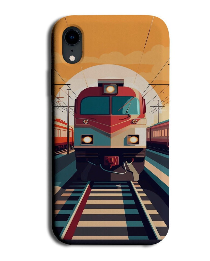 Train On Track Phone Case Cover Model Railway Cartoon Trains Gift Novelty DH21