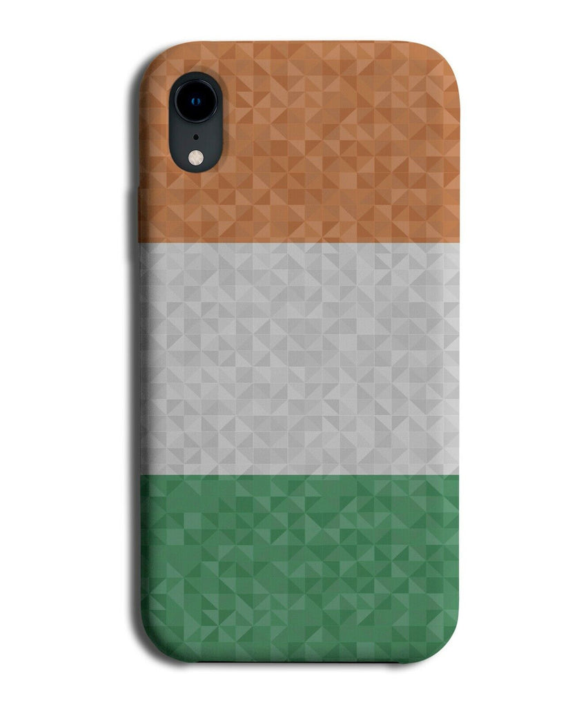 Geometric Ireland Flag Phone Case Cover Shapes Irish Colours Design Pattern J589