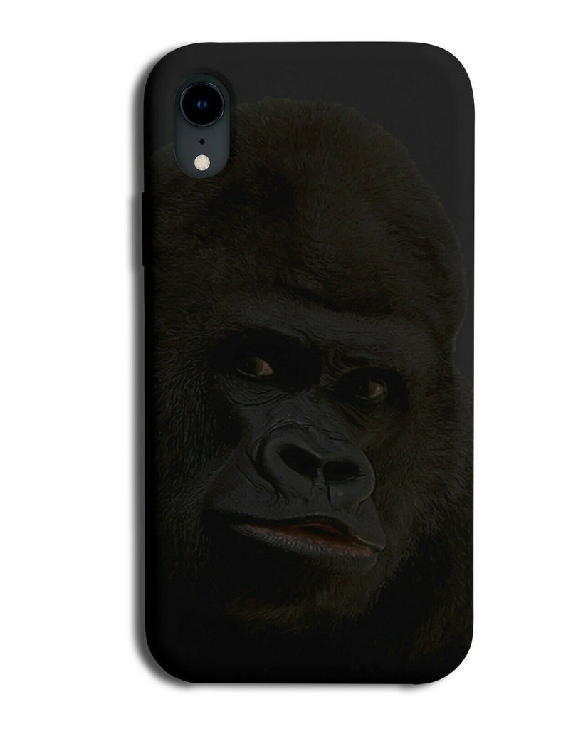 Dark Gorilla Face Phone Case Cover Monkey Monkeys Gorillas Black B913