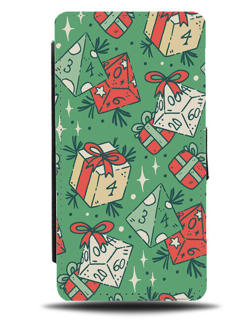 Christmas Board Game Design Flip Wallet Case Rolling Dice Roleplay Print N926