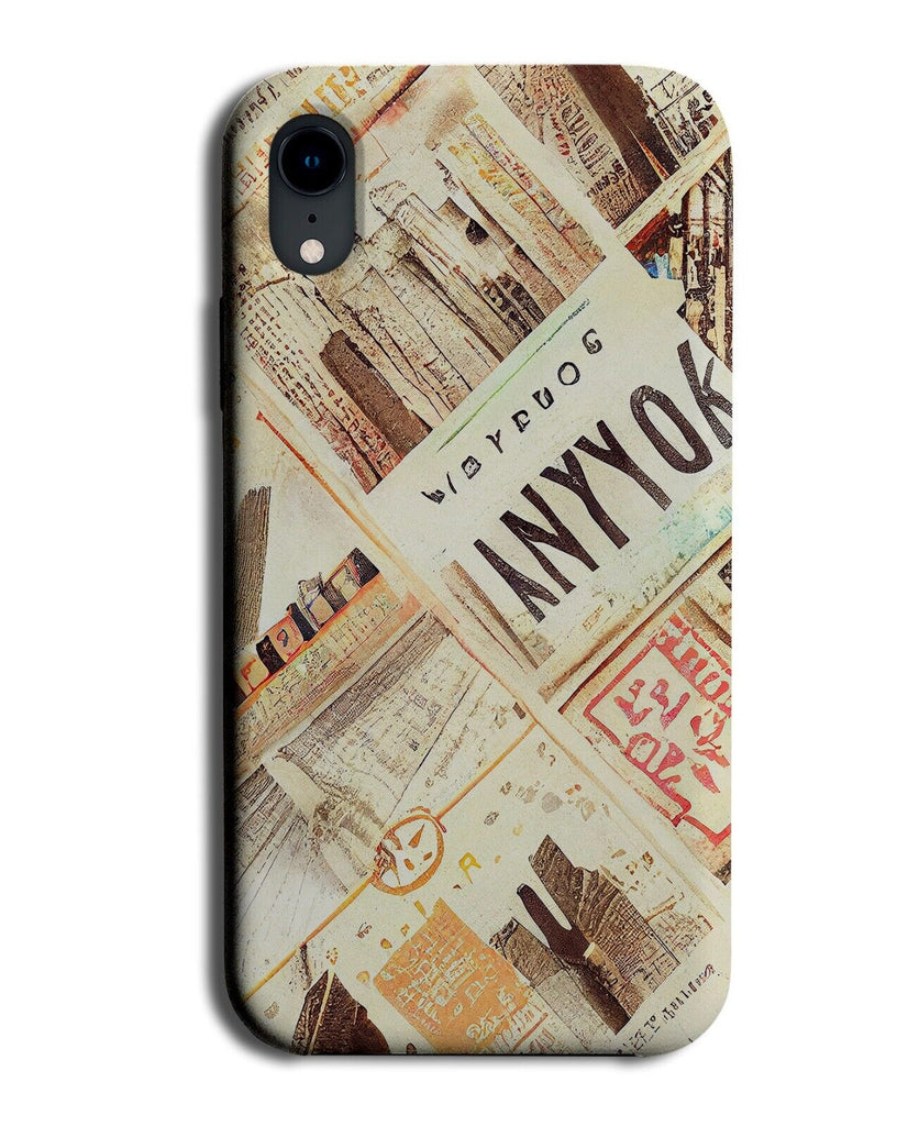 Vintage New York Newspaper Phone Case Cover Newspapers Old Photographs BR23