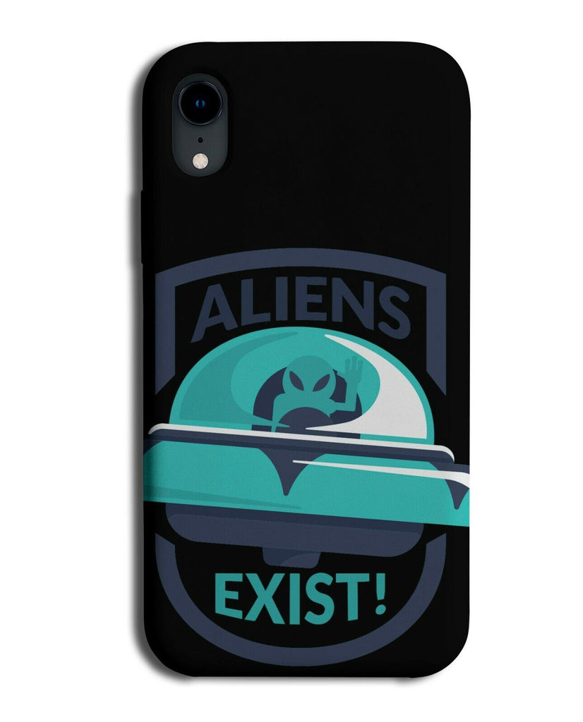 Alien In Spaceship Phone Case Cover Believe In Aliens Exist Writing J126