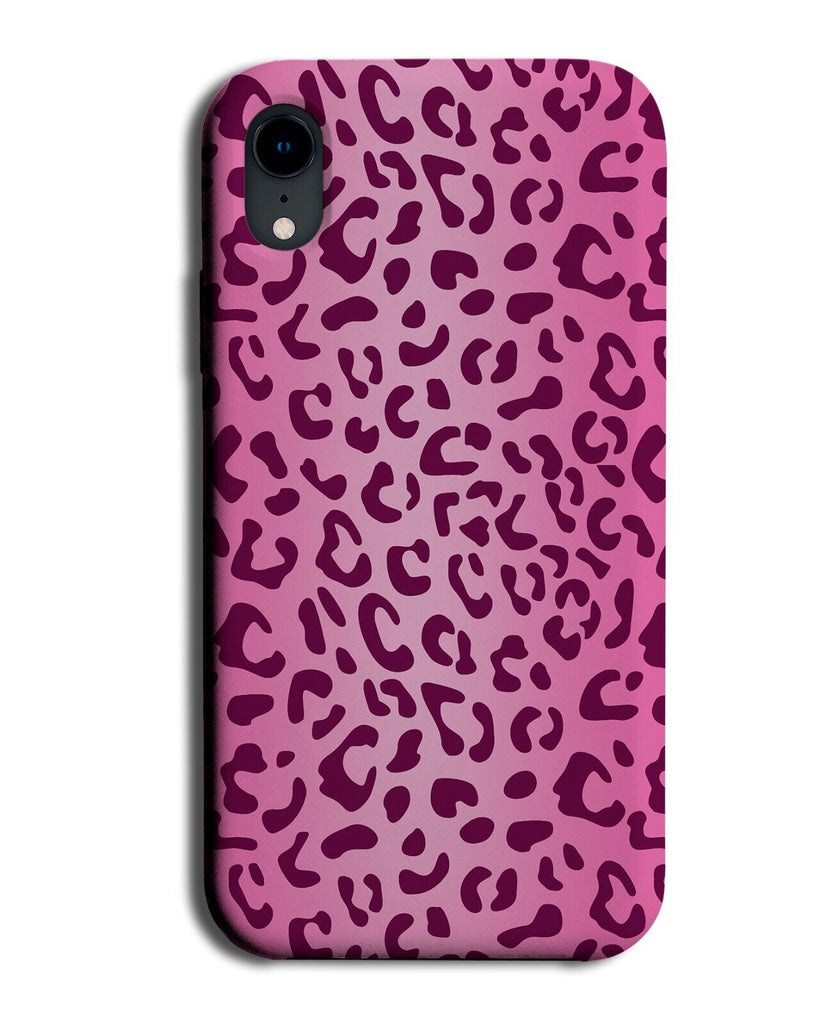 Hot Pink Leopard Print Spots Phone Case Cover Spot Skin Design Pattern Dark AY46