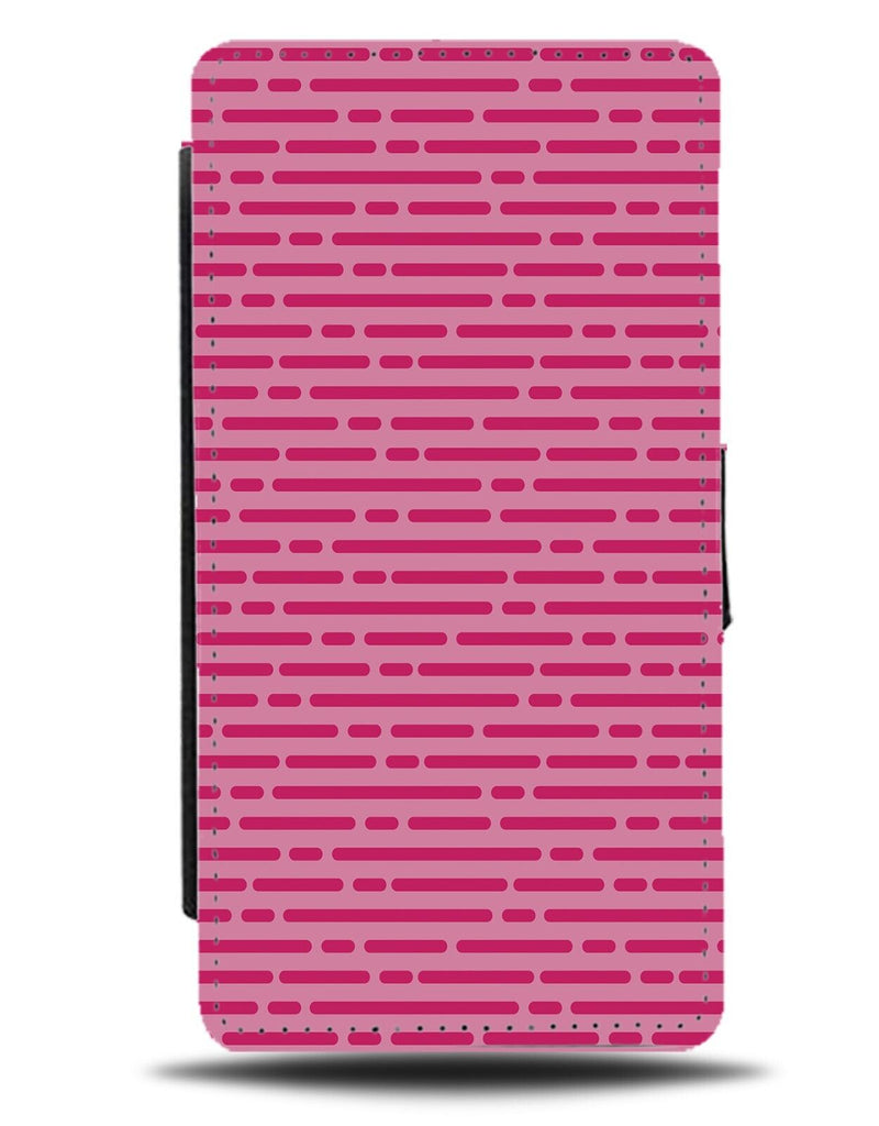 Hot Pink Brickwall Flip Wallet Case Brick Wall Bricks Dark Patterning Lines CJ95