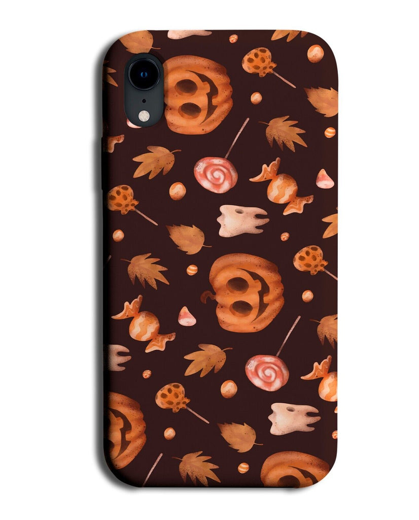Cartoon Halloween Pumpkins Phone Case Cover Pumpkin Shapes Orange Autumn N477