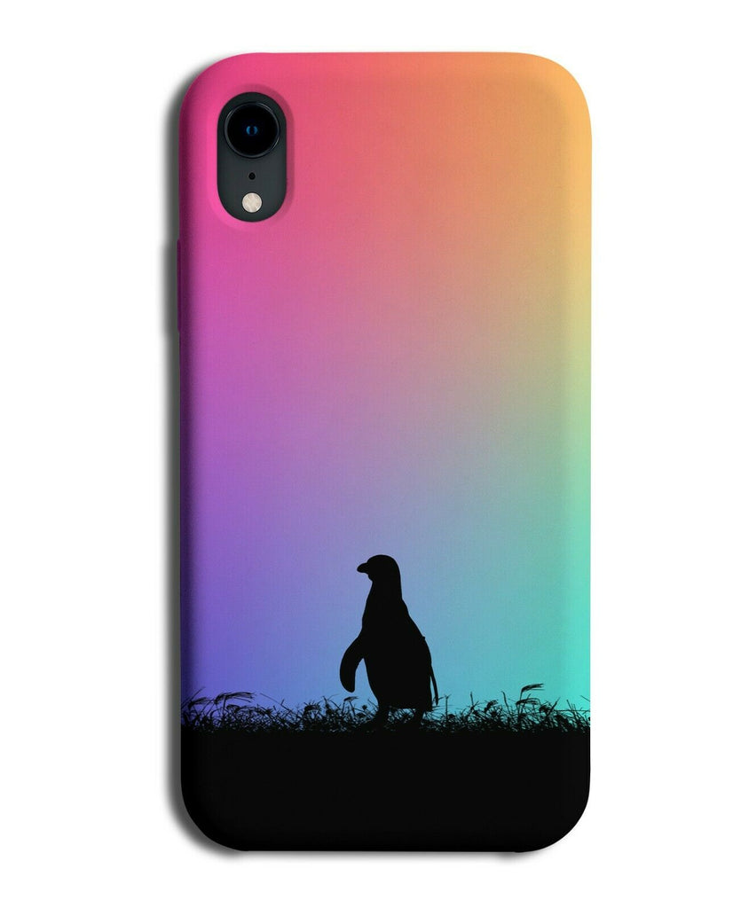 Penguin Silhouette Phone Case Cover Penguins Multicolour Multicoloured I064