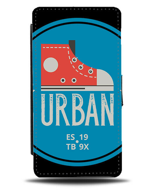 Urban Trainer Flip Wallet Phone Case Shoe Trainers Retro Sneakers American E323
