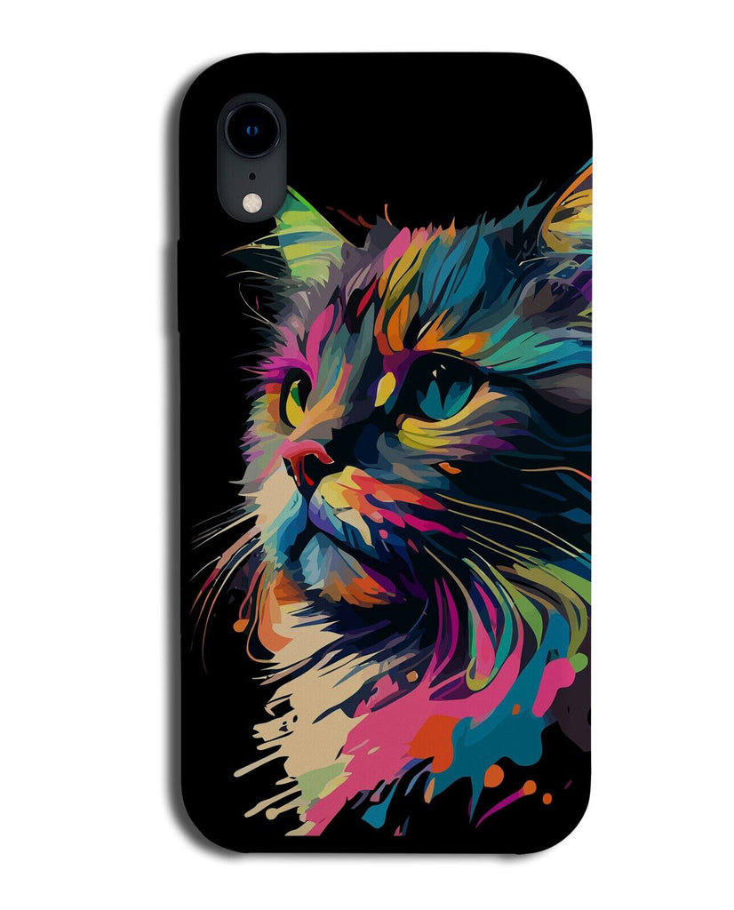 Colourful Popart Cat Picture Phone Case Cover Multicoloured Cats Pop Art AA07