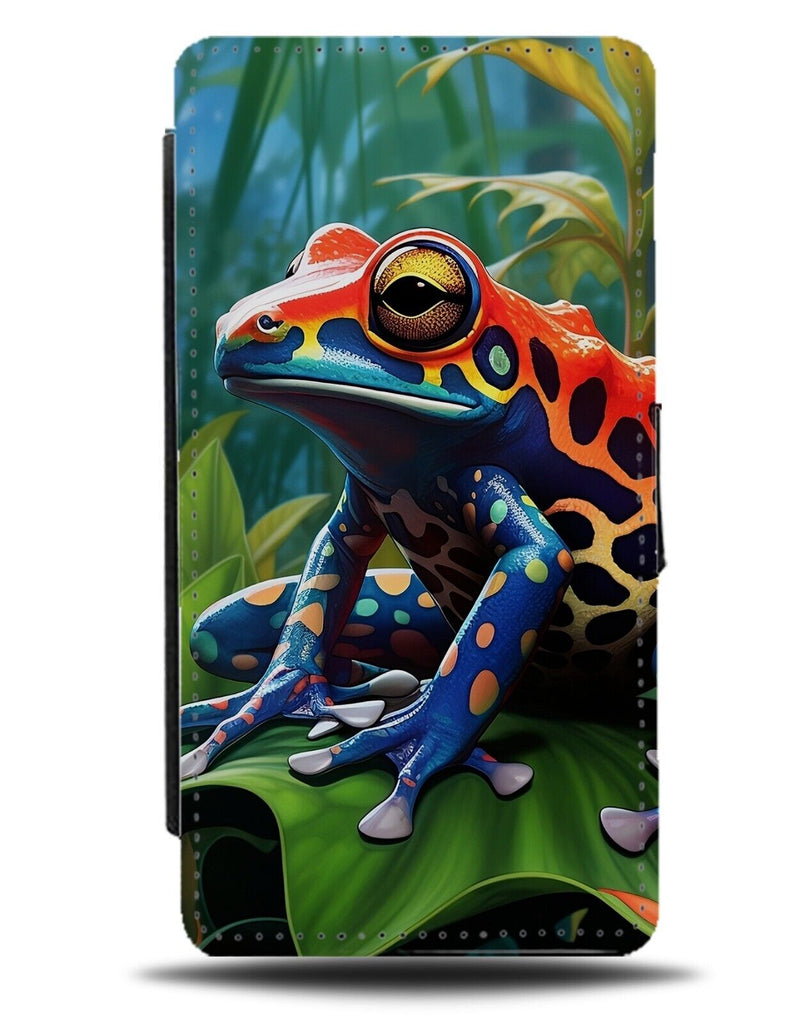 Red Jungle Frog Flip Wallet Case Frogs Forrest Jungle Tree Photograph Photo DD68