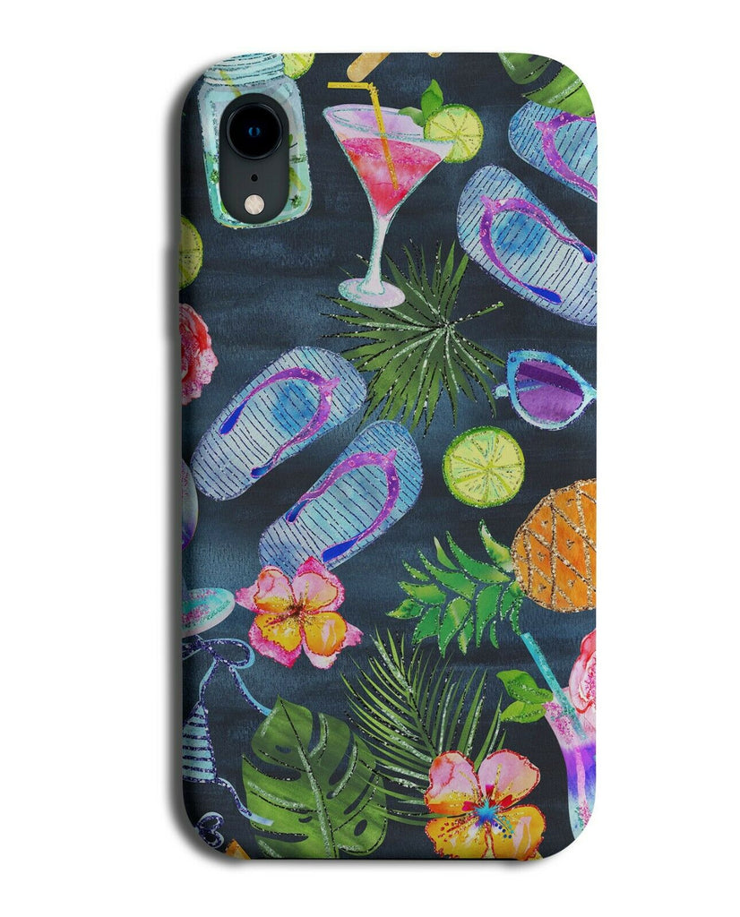 Dark Ice Lolly Pineapples Summer Pattern Phone Case Cover Lollies Hawaiian G847