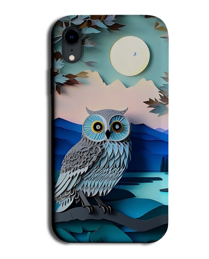 Owl Phone Case Cover Owls Night Sky Full Moon Arts and Craft Artwork Art AC16