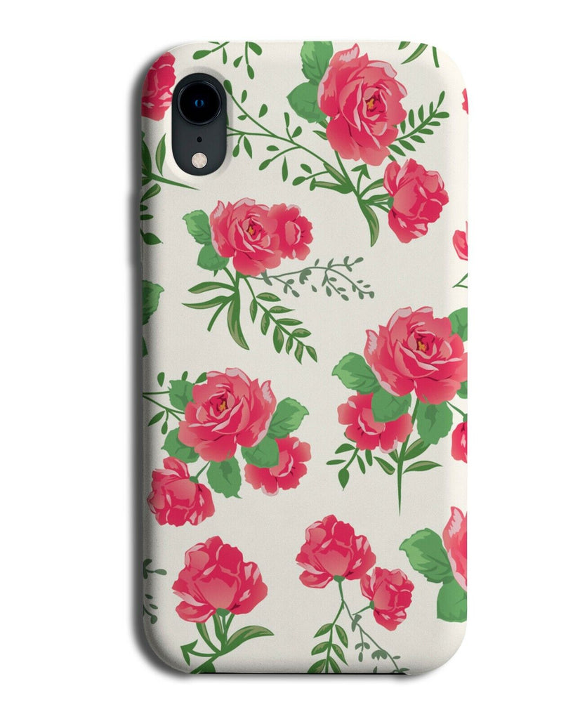 Abstract Red Coloured Roses Phone Case Cover Rose Flowers Drawings Drawing E587