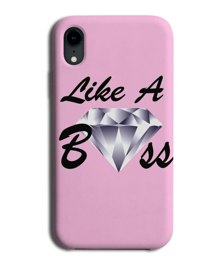 Like a Boss Phone Case Cover Bossing It Diamond Diamonds Silver Girls C341