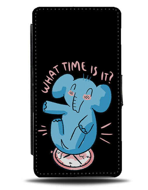 Elephant Time Phone Cover Case Clock Elephants Clocks Watch J314