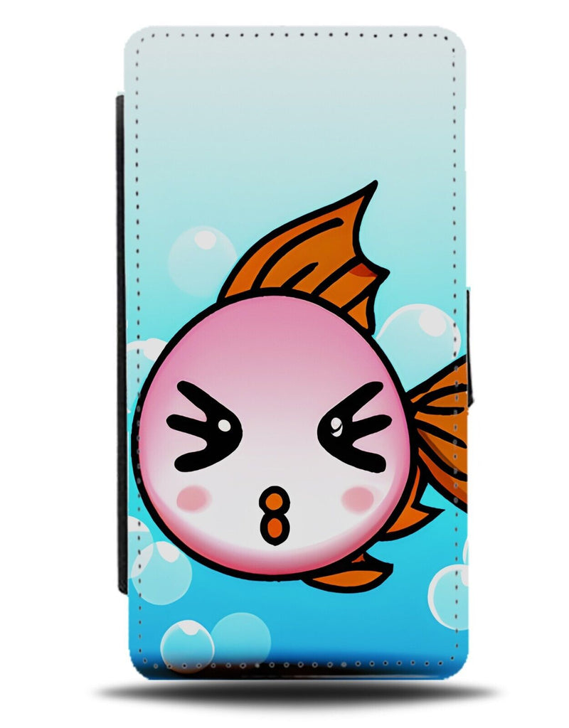 Girl Fish Flip Wallet Case Cute Eyelashes Funny Make Up Eye Lashes Girls AN28